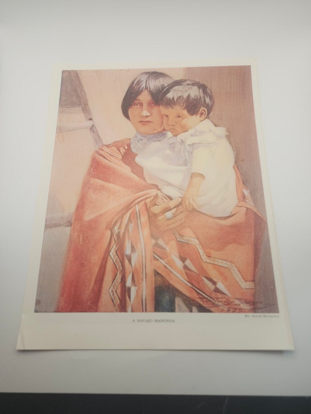 Print A Navajo Madonna & Voices of the Night Frank Tenney Johnson Art‎ 13x10